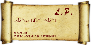 László Pál névjegykártya