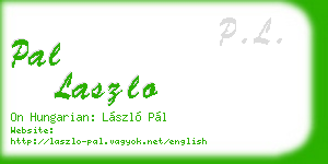 pal laszlo business card