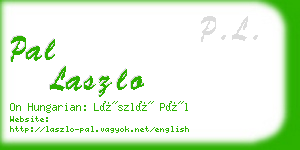 pal laszlo business card